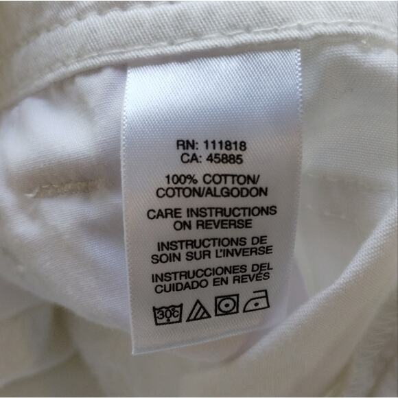 F Michael Kors Women's White Y2K Zippered Roll Up Tab Cargo Utility Pants Size 2 - Picture 13 of 13